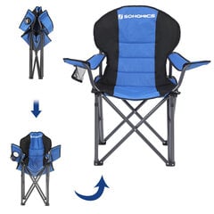 Складной кемпинговый стул, синий цена и информация | Туристическая мебель | pigu.lt