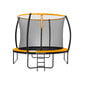 Batutas Songmics Ø 305 cm. su apsauginiu tinkleliu, kopėčiomis ir paminkštintais stulpais, oranžinės spalvos kaina ir informacija | Batutai | pigu.lt