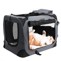 Krepšys šuniui, šviesiai pilkas kaina ir informacija | Transportavimo narvai, krepšiai | pigu.lt