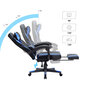 Žaidimų kėdė OBG073B04, juoda/mėlyna цена и информация | Biuro kėdės | pigu.lt