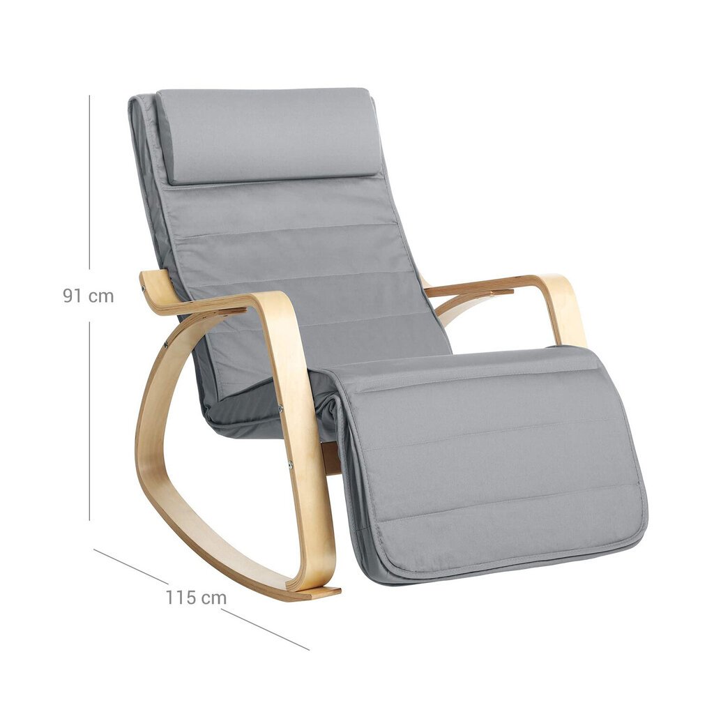 Supama kėdė LYY010G01, šviesiai pilka цена и информация | Svetainės foteliai | pigu.lt