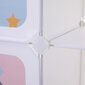 Vaikiška plastikinė modulinė spinta, 123x31x123cm, balta kaina ir informacija | Vaikiškos spintos | pigu.lt