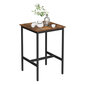 Baro stalas, 60 x 60 x 90 cm, rudas цена и информация | Virtuvės ir valgomojo stalai, staliukai | pigu.lt