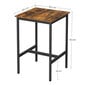 Baro stalas, 60 x 60 x 90 cm, rudas цена и информация | Virtuvės ir valgomojo stalai, staliukai | pigu.lt