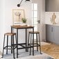 Baro stalas, 60 x 60 x 90 cm, rudas kaina ir informacija | Virtuvės ir valgomojo stalai, staliukai | pigu.lt