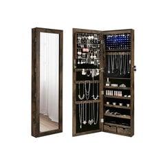 Ювелирный шкаф, винтажный коричневый цена и информация | Зеркала | pigu.lt