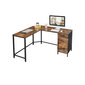 Biuro stalas su spintele LWD74X kaina ir informacija | Kompiuteriniai, rašomieji stalai | pigu.lt