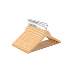 Набор деревянных вешалок, 50 шт. CRW001-50 цена и информация | Вешалки и мешки для одежды | pigu.lt