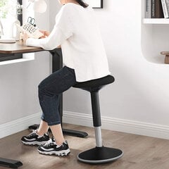 Biuro taburetė 60-85 cm, juoda kaina ir informacija | Biuro kėdės | pigu.lt