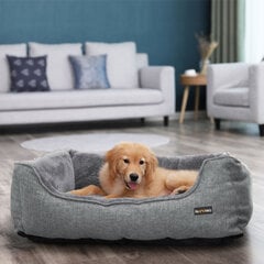 Моющаяся лежанка для собаки 90 см серая цена и информация | Лежаки, домики | pigu.lt