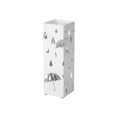 Подставка для зонтов 15,5 х 15,5 х 49 см., белая цена и информация | Детали интерьера | pigu.lt