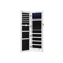 Подвесной шкаф для украшений JJC99WT цена и информация | Зеркала | pigu.lt