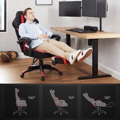 Игровое кресло OBG77BR, черный/красный цена и информация | Офисные кресла | pigu.lt