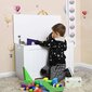 Žaislų spintelė vaikų kambariui, balta цена и информация | Vaikiškos spintelės | pigu.lt