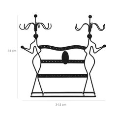 Стильная подставка для украшений JDS78B, черная цена и информация | Детали интерьера | pigu.lt