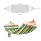 Hamakas su 2 pagalvėlėmis, 210 x 150 cm., įvairių spalvų kaina ir informacija | Hamakai | pigu.lt