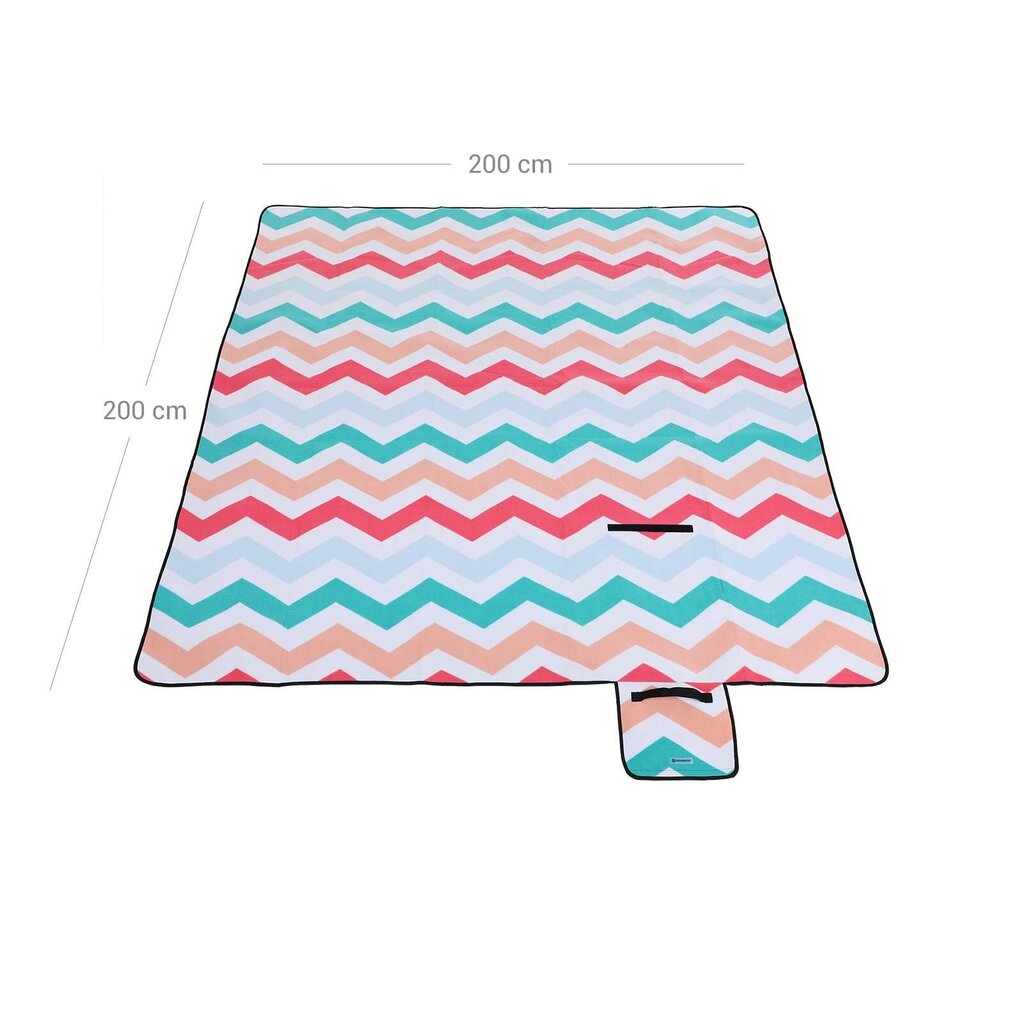 Iškylos kilimėlis Songmics GCM70KW, 200x200 cm kaina ir informacija | Turistiniai čiužiniai ir kilimėliai | pigu.lt