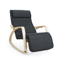 Кресло-качалка LYY10G, цвет серый цена и информация | Кресла в гостиную | pigu.lt