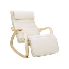 Кресло-качалка LYY10M, бежевый цена и информация | Кресла в гостиную | pigu.lt
