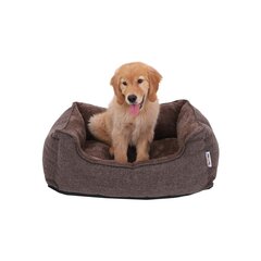 Лежак для собаки 75 см., коричневый цена и информация | Лежаки, домики | pigu.lt