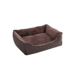 Лежак для собаки 90 см., коричневый цена и информация | Лежаки, домики | pigu.lt