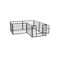 Клетка для собаки Feandrea, изготовлена из 8 панелей 77 х 60 см. цена и информация | Переноски, сумки | pigu.lt