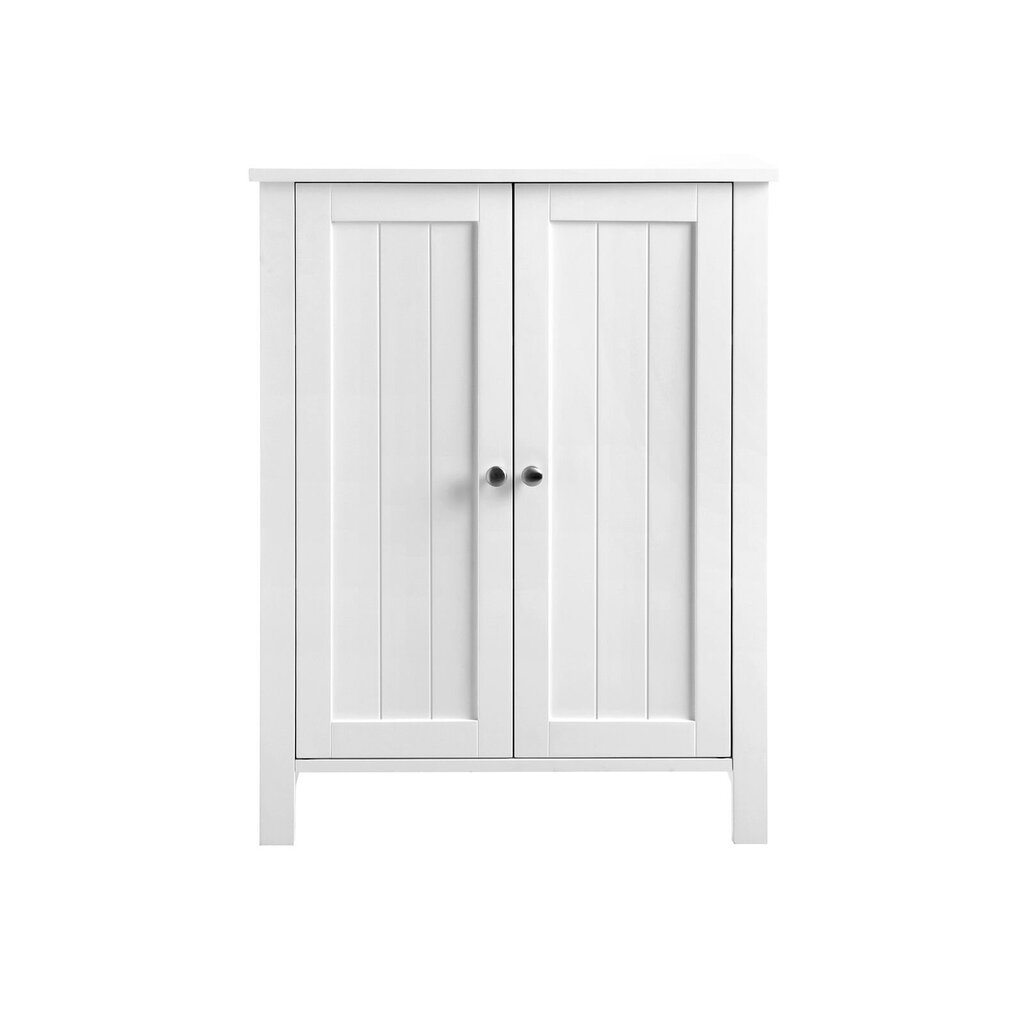 Vonios spintelė su dvigubomis durimis, balta kaina ir informacija | Vonios spintelės | pigu.lt