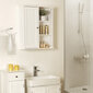 Sieninė spintelė 60 x 71 x 18 cm vonios kambariui, balta kaina ir informacija | Vonios spintelės | pigu.lt