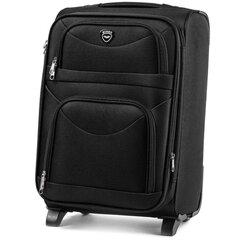 Средний чемодан Wings 6802, М, черный цена и информация | Чемоданы, дорожные сумки | pigu.lt