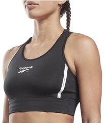 Cпортивный бюстгальтер Reebok Piping Pack Bralett Black HD2818, черный цена и информация | Спортивная одежда для женщин | pigu.lt