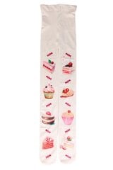 Moteriškos fantastinės pėdkelnės CHERRY CAKE su spausdintu apetitą keliančių saldumynų pavidalo raštu kaina ir informacija | Pėdkelnės | pigu.lt
