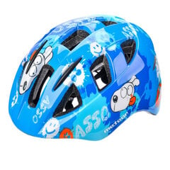 Vaikiškas dviračio šalmas Meteor PNY11 Dogs, mėlynas kaina ir informacija | Šalmai | pigu.lt