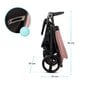 Sportinis vežimėlis Kinderkraft Grande Plus, Pink kaina ir informacija | Vežimėliai | pigu.lt