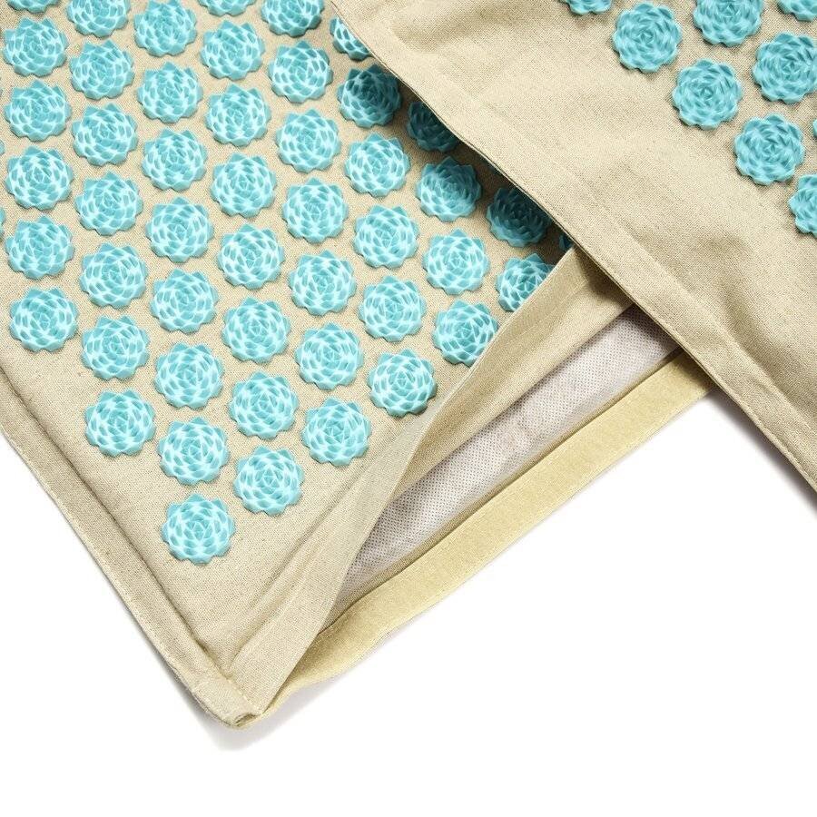 Masažinis akupresūrinis kilimėlis ir pagalvė SMJ sport Premium Eco (linas, kokosas, grikiai) (68 x 42 cm) цена и информация | Masažo reikmenys | pigu.lt