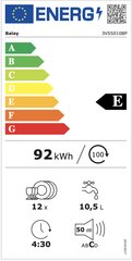 Balay 3VS5010BP kaina ir informacija | Indaplovės | pigu.lt