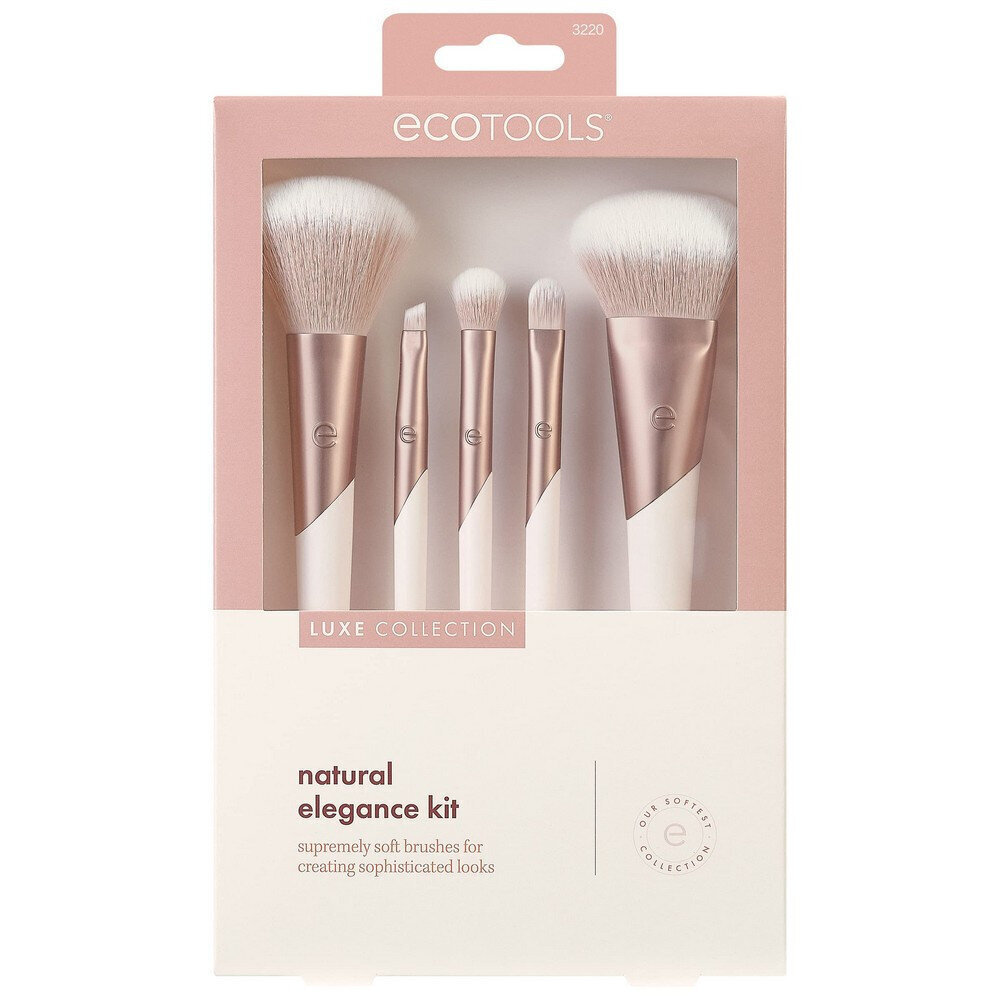 Makiažo šepetėlių rinkinys Ecotools Luxe Natural Elegance, 5 vnt kaina ir informacija | Makiažo šepetėliai, kempinėlės | pigu.lt