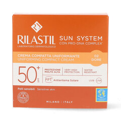 Компактная пудра для лица с эффектом загара Rilastil Sun System Spf 50+ Doré (10 г) цена и информация | Пудры, базы под макияж | pigu.lt