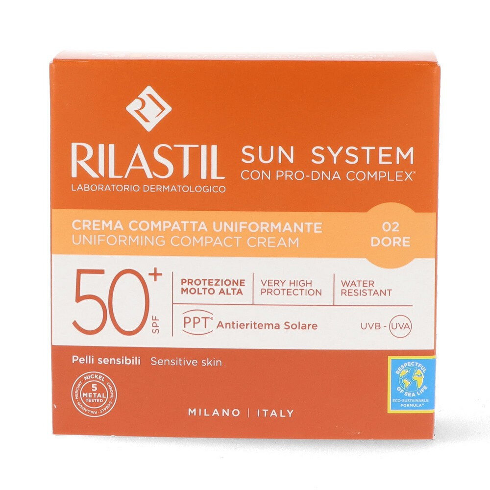 Kompaktinė pudra Rilastil Sun System Spf 50+ Doré, 10 g kaina ir informacija | Makiažo pagrindai, pudros | pigu.lt