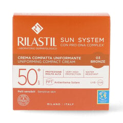 Компактная пудра для лица с эффектом загара Rilastil Sun System Bronze Spf 50+ (10 г) цена и информация | Пудры, базы под макияж | pigu.lt