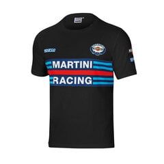Marškinėliai vyrams Sparco Martini Racing, juodi kaina ir informacija | Vyriški marškinėliai | pigu.lt