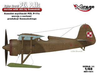 Rinkinys PZL P.11c su slidėmis kaina ir informacija | Konstruktoriai ir kaladėlės | pigu.lt