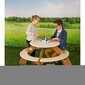 2-ių dalių stalo komplektas Axi Orion, rudas/baltas/mėlynas kaina ir informacija | Vaikiški lauko baldai | pigu.lt
