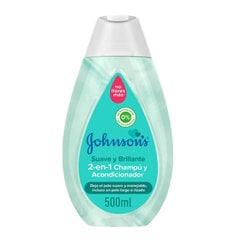 2 viename šampūnas ir kondicionierius Johnsons soft and brilliant, 500 ml kaina ir informacija | Balzamai, kondicionieriai | pigu.lt