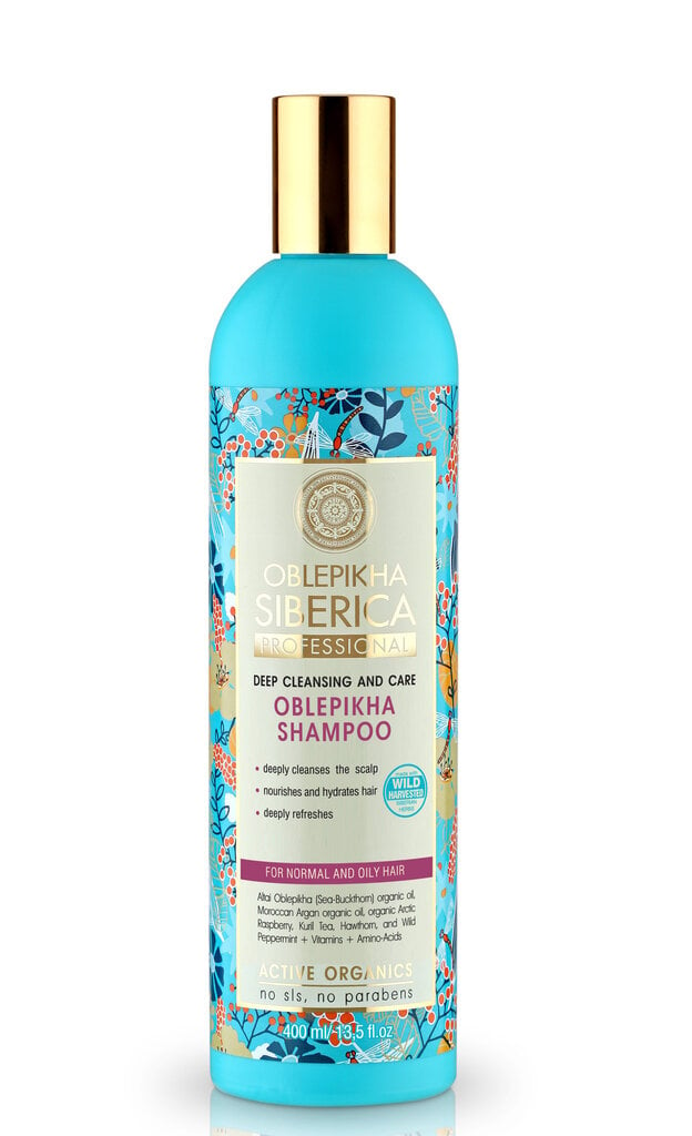 Šampūnas normaliems ir riebiems plaukams Natura Siberica Oblepikha 400 ml цена и информация | Šampūnai | pigu.lt