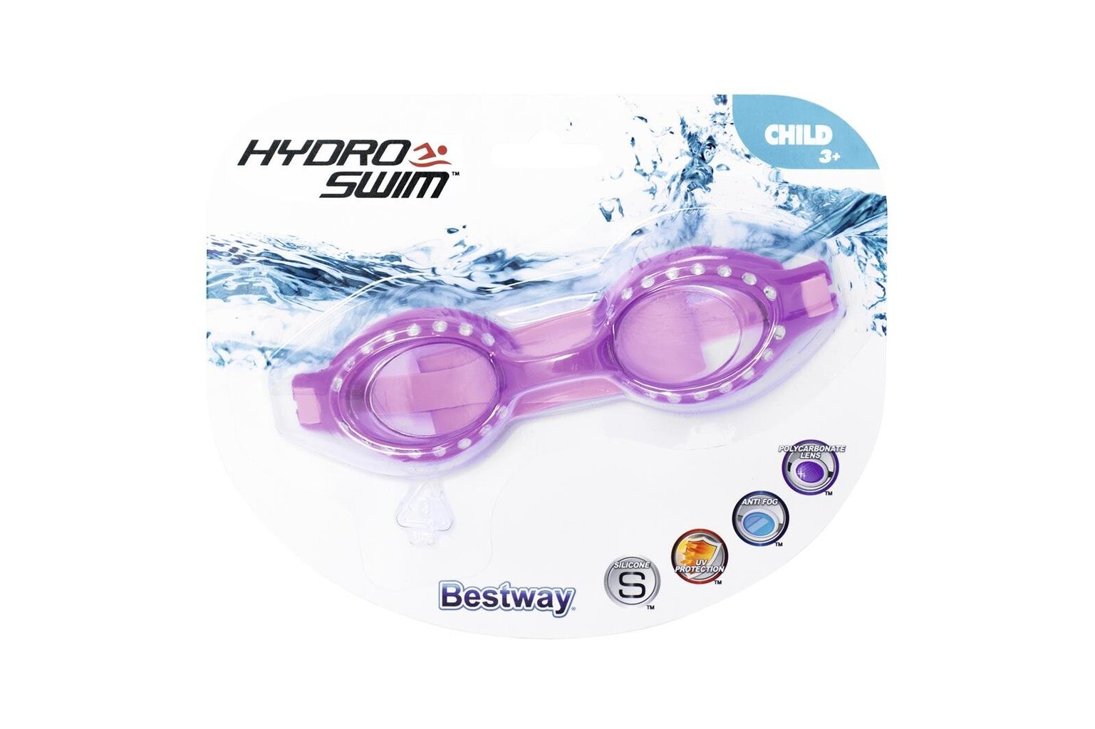 Plaukimo akiniai vaikams Bestway HydroSwim Sparkle'n'Shine, įvairių spalvų kaina ir informacija | Plaukimo akiniai | pigu.lt