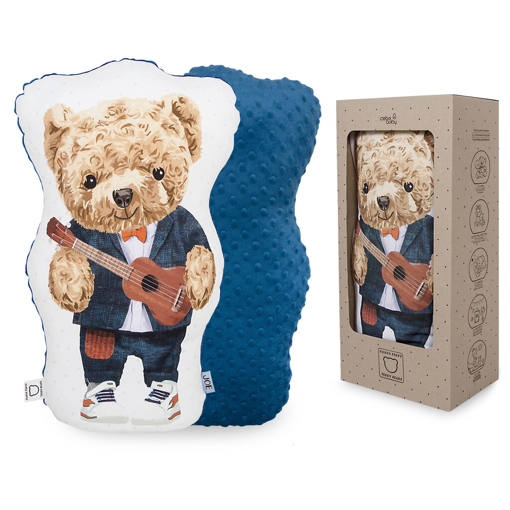 Pliušinis žaislas-pagalvėlė CebaBaby Fluffy Puffy Joe, W-852-132-682 цена и информация | Minkšti (pliušiniai) žaislai | pigu.lt