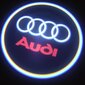 Durų logotipo šviestuvai Audi 2vnt. цена и информация | Automobilių 12V el. priedai | pigu.lt