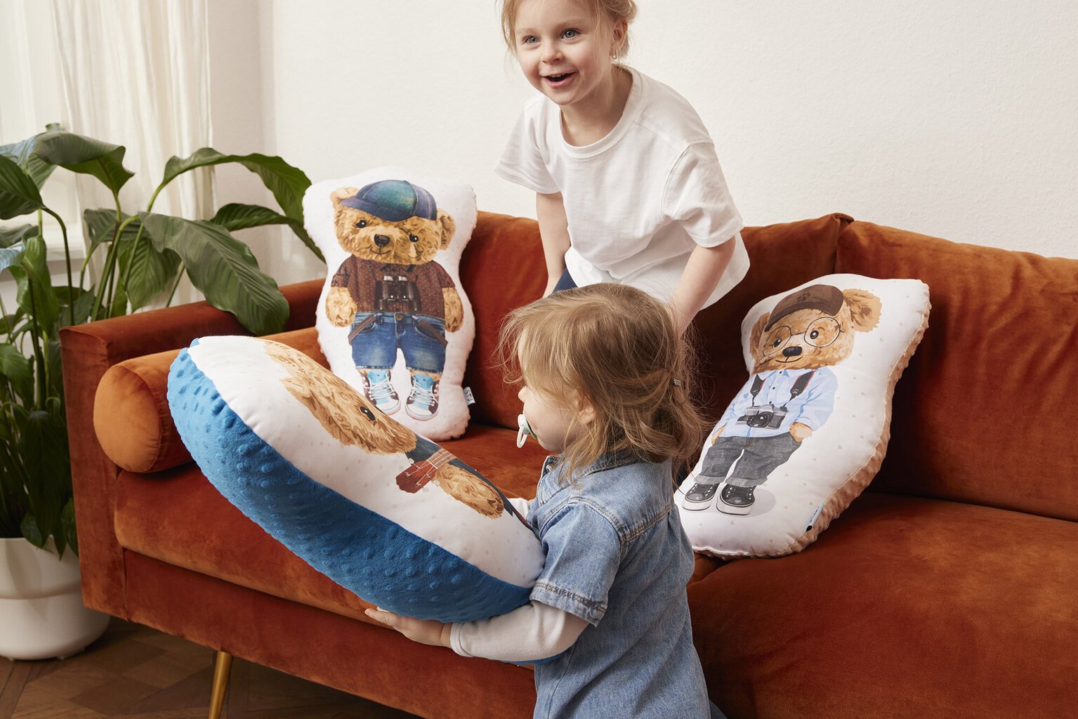 CebaBaby pagalvėlė, Fluffy Puffy Steve, W-852-132-687 kaina ir informacija | Minkšti (pliušiniai) žaislai | pigu.lt