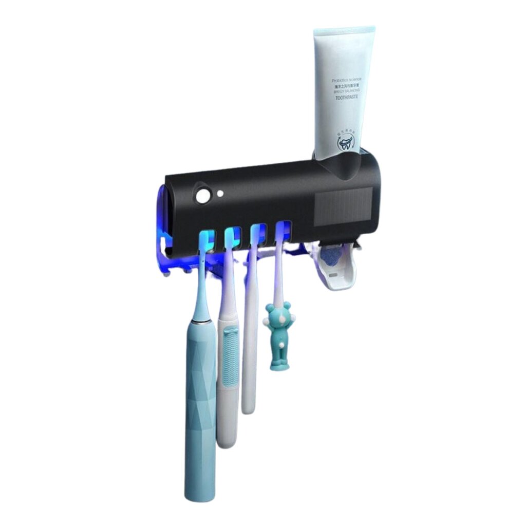 Dantų pastos dozatorius su UV šviesos dantų šepetėlio laikikliu. kaina ir informacija | Vonios kambario aksesuarai | pigu.lt