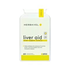 Maisto papildas Herbavel Liver Support Formula, 60 kapsulių kaina ir informacija | Vitaminai, maisto papildai, preparatai gerai savijautai | pigu.lt